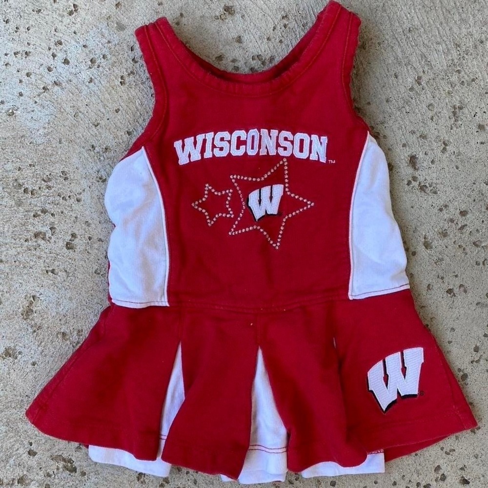 Vintage University of Wisconsin‎ Badgers Girls Cheerleader Outfit